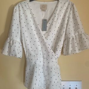 Anthropologie wrap blouse